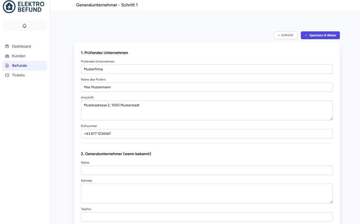 Schritt-für-Schritt Assistent
